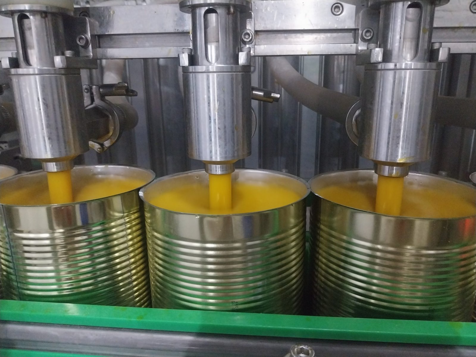 Yellow pulp at the factory